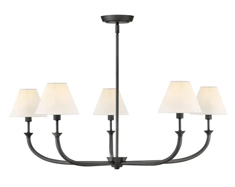 Greta LED Chandelier in Blackened Brass - Image 1