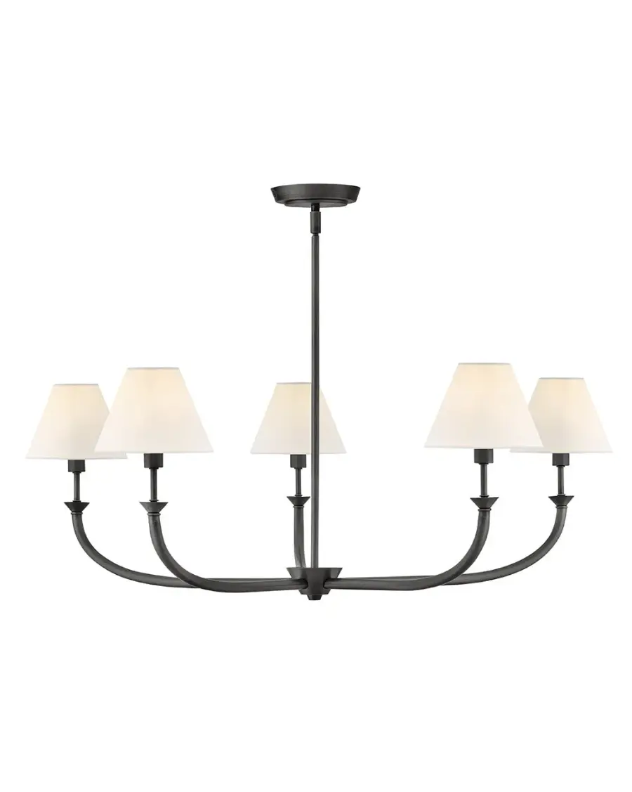 Greta LED Chandelier in Blackened Brass - Image 2