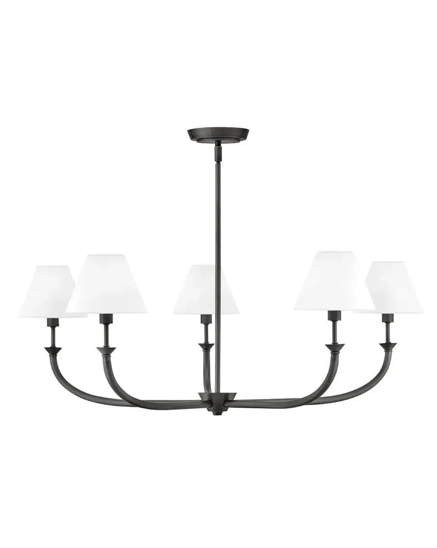 Greta LED Chandelier in Blackened Brass - Image 3