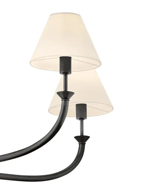 Greta LED Chandelier in Blackened Brass - Image 4