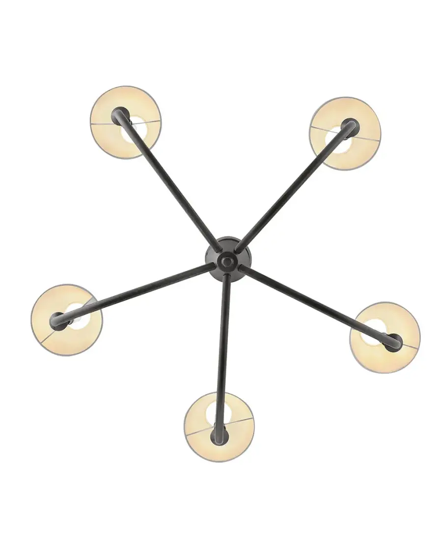 Greta LED Chandelier in Blackened Brass - Image 5