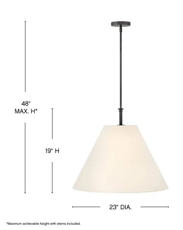 Greta LED Pendant in Blackened Brass - Image 7