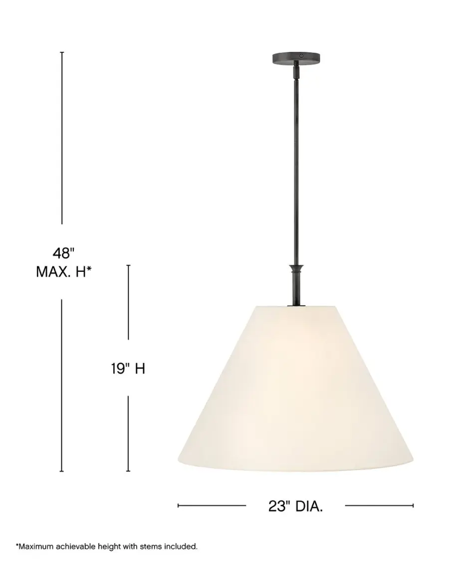 Greta LED Pendant in Blackened Brass - Image 7