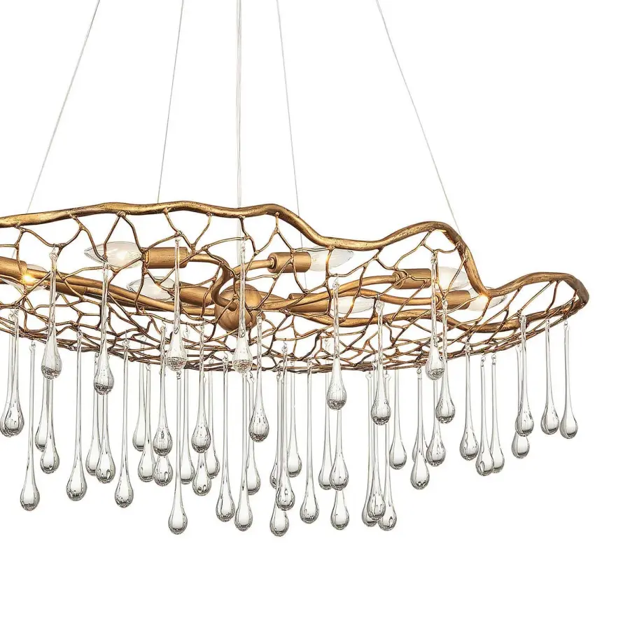 Laguna LED Chandelier in Burnished Gold - Image 1