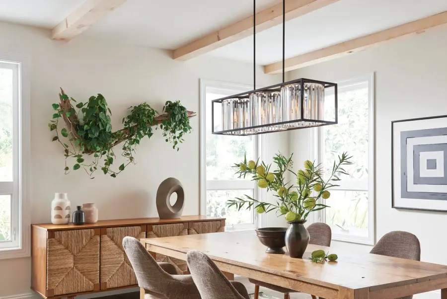 Giada LED Linear Chandelier in Black - Image 3