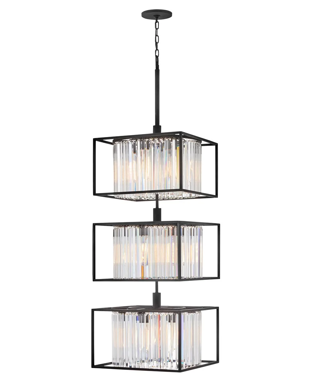 Giada LED Chandelier in Black