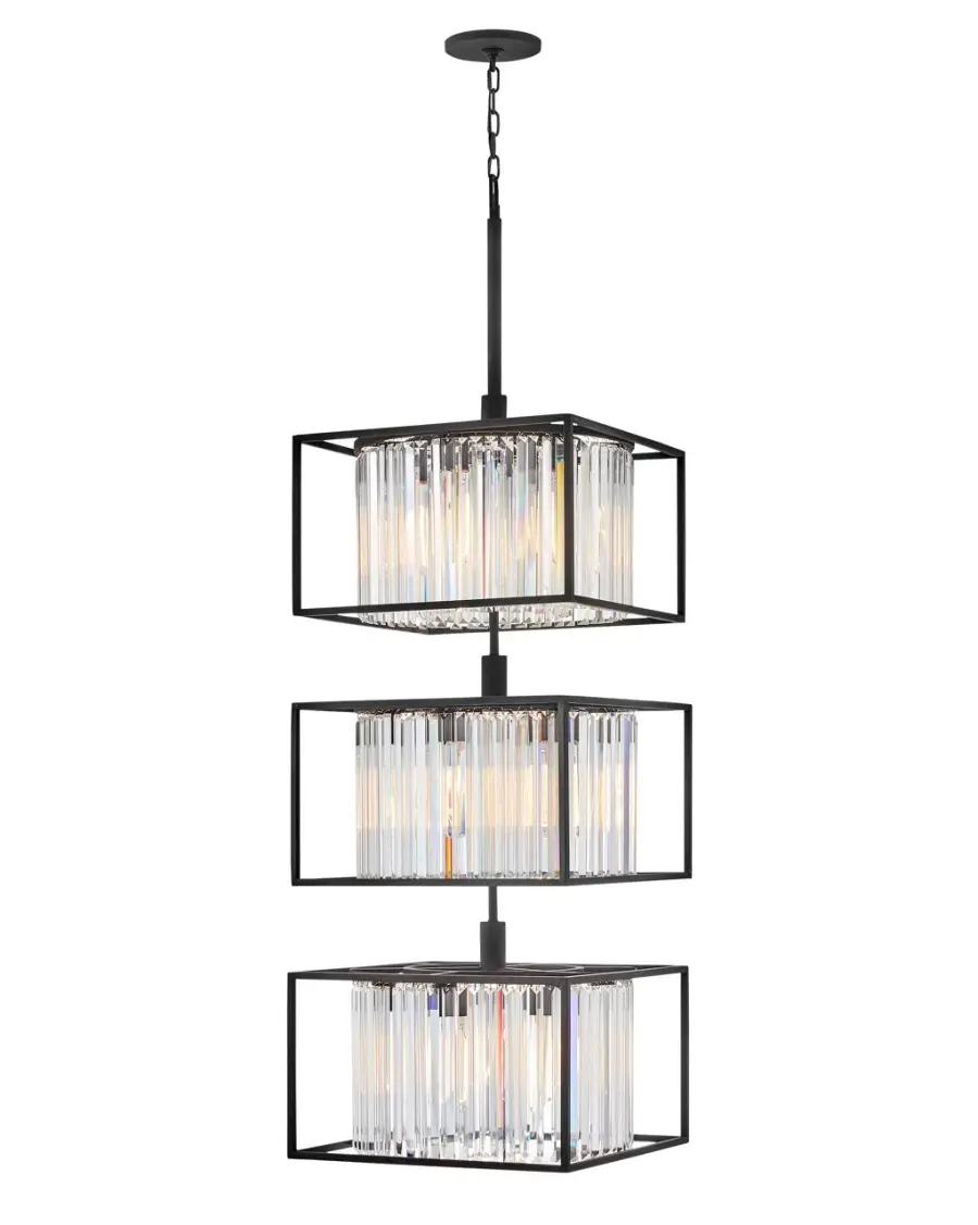 Giada LED Chandelier in Black - Image 1