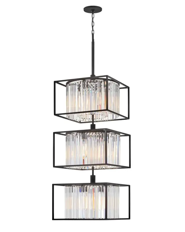 Giada LED Chandelier in Black - Image 5