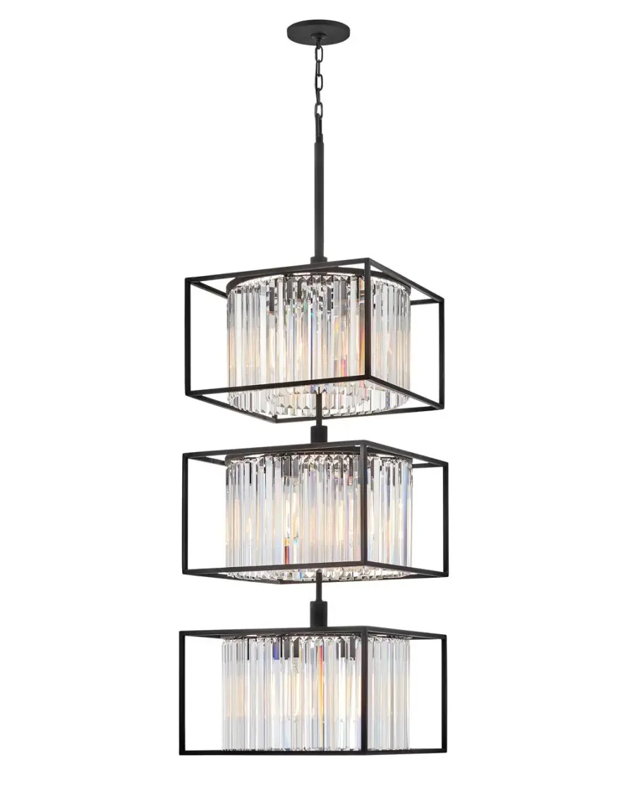 Giada LED Chandelier in Black - Image 5