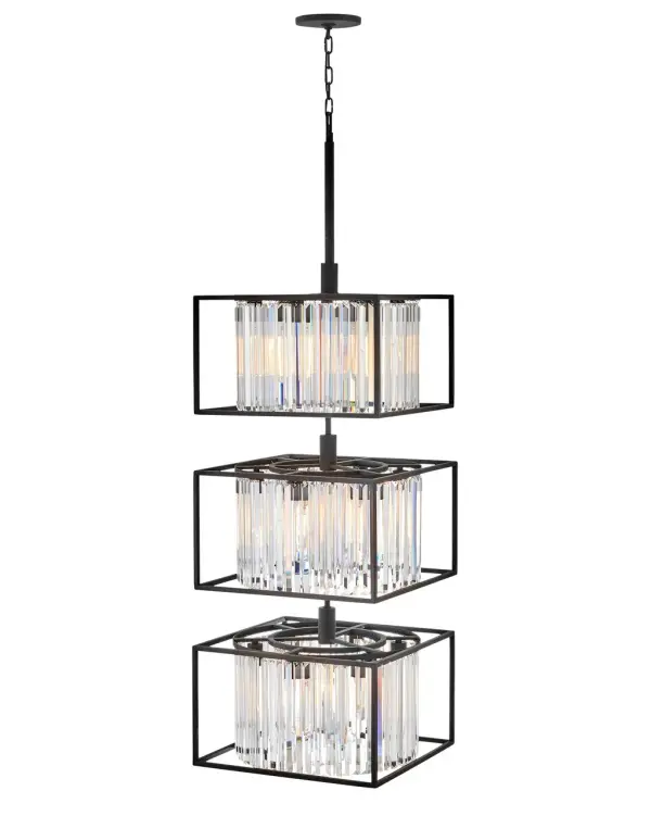 Giada LED Chandelier in Black - Image 6