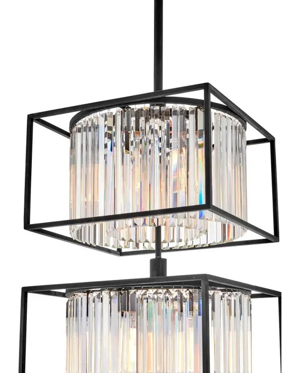 Giada LED Chandelier in Black - Image 7