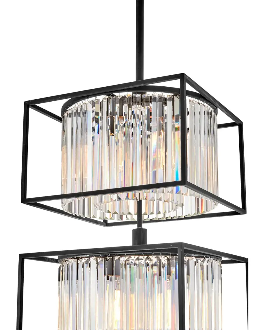Giada LED Chandelier in Black - Image 7