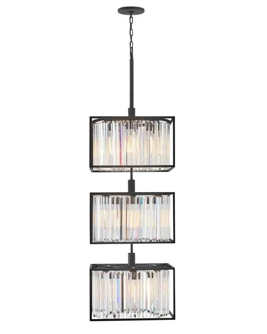 Giada LED Chandelier in Black - Image 8