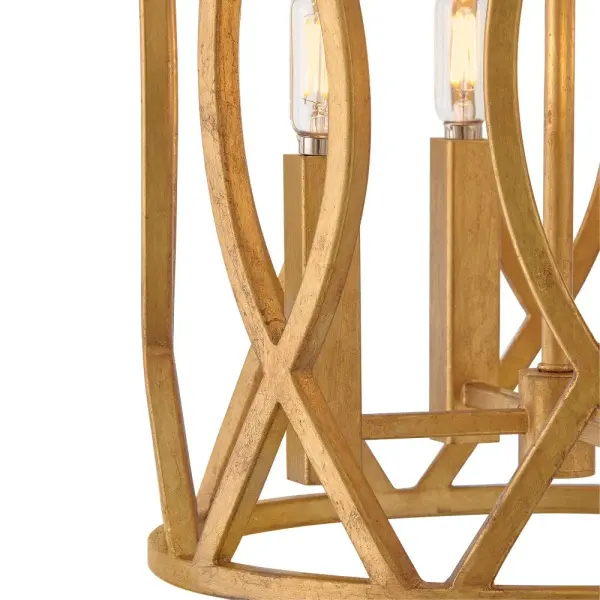 Leona LED Pendant in Distressed Brass - Image 3