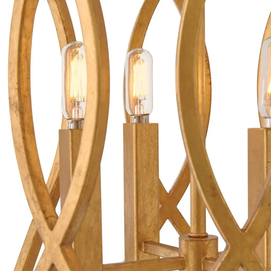 Leona LED Pendant in Distressed Brass - Image 5