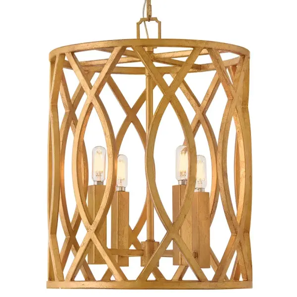 Leona LED Pendant in Distressed Brass - Image 6