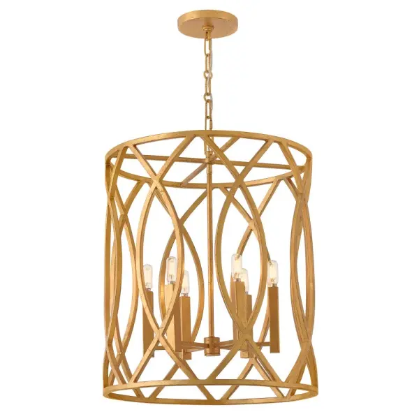 Leona LED Pendant in Distressed Brass - Image 1
