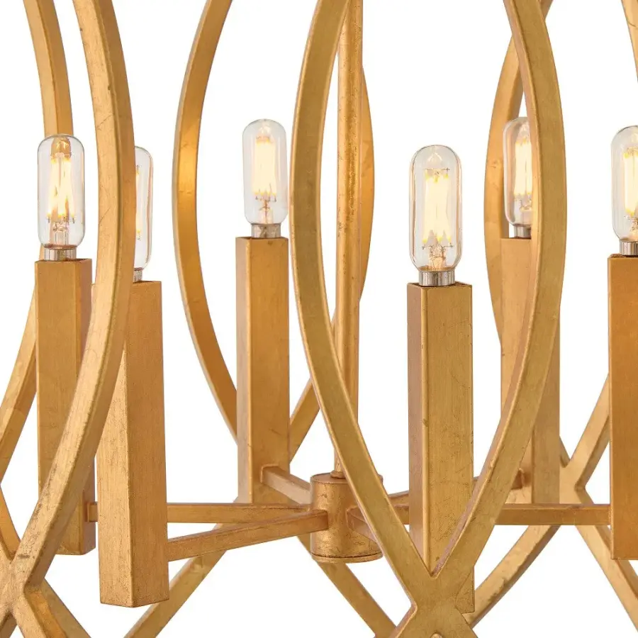 Leona LED Pendant in Distressed Brass - Image 5