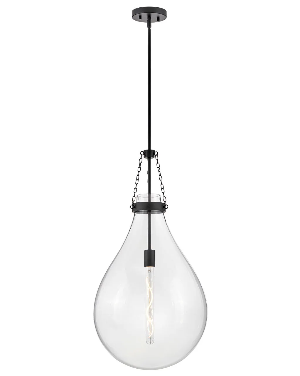 Eloise LED Pendant in Black