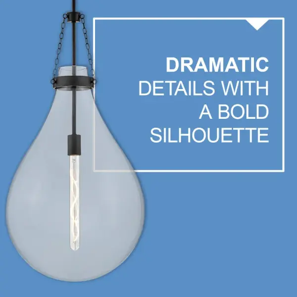 Eloise LED Pendant in Black - Image 6