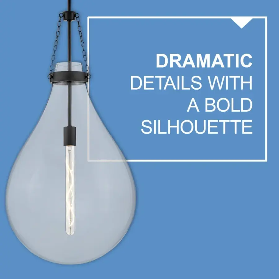 Eloise LED Pendant in Black - Image 6