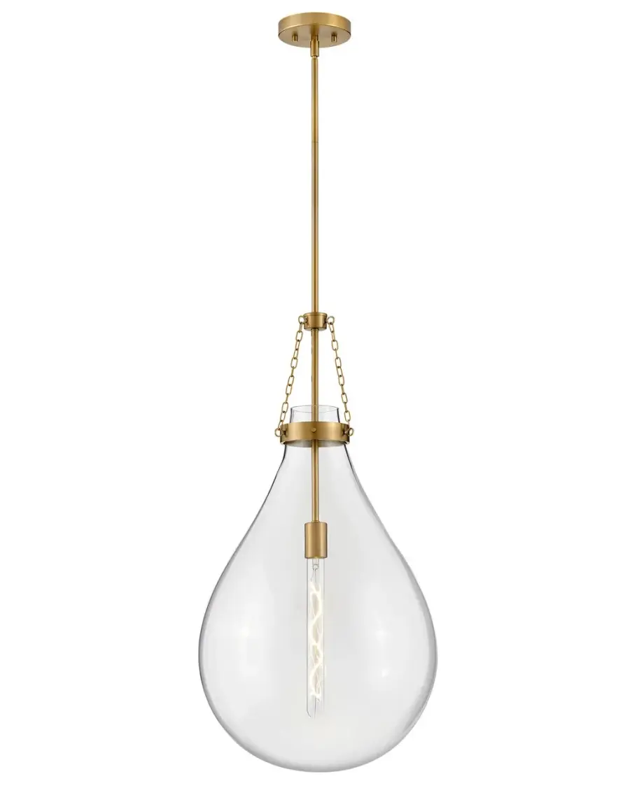 Eloise LED Pendant in Lacquered Brass - Image 1