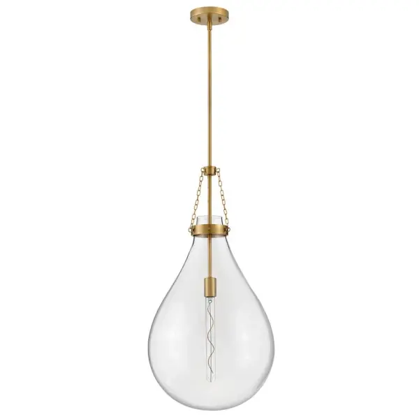 Eloise LED Pendant in Lacquered Brass - Image 3
