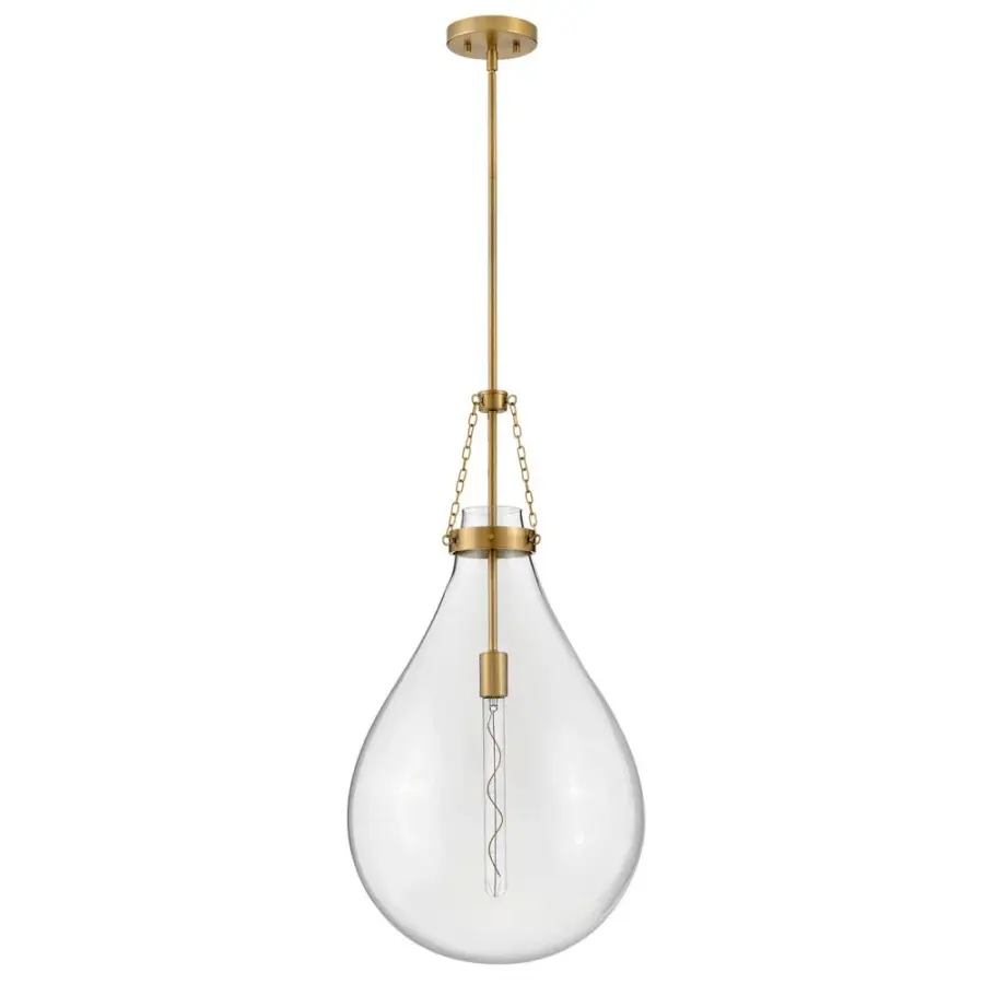 Eloise LED Pendant in Lacquered Brass - Image 3