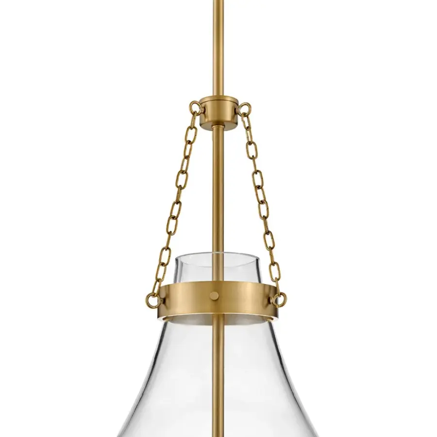 Eloise LED Pendant in Lacquered Brass - Image 4