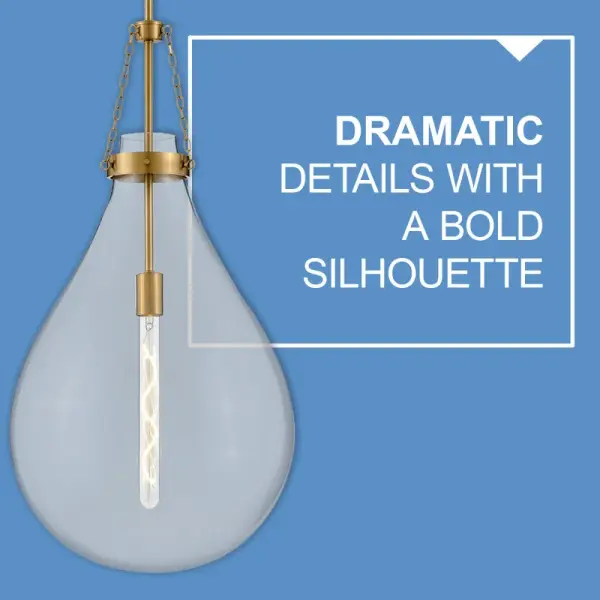 Eloise LED Pendant in Lacquered Brass - Image 6
