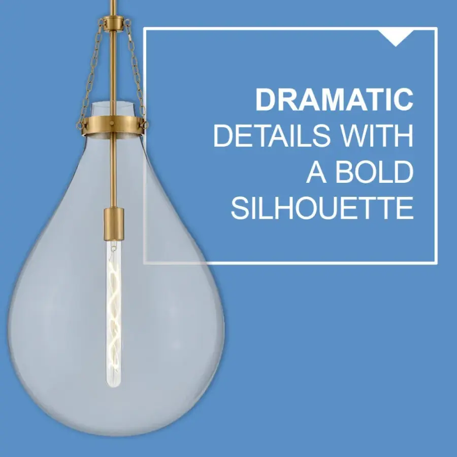 Eloise LED Pendant in Lacquered Brass - Image 6
