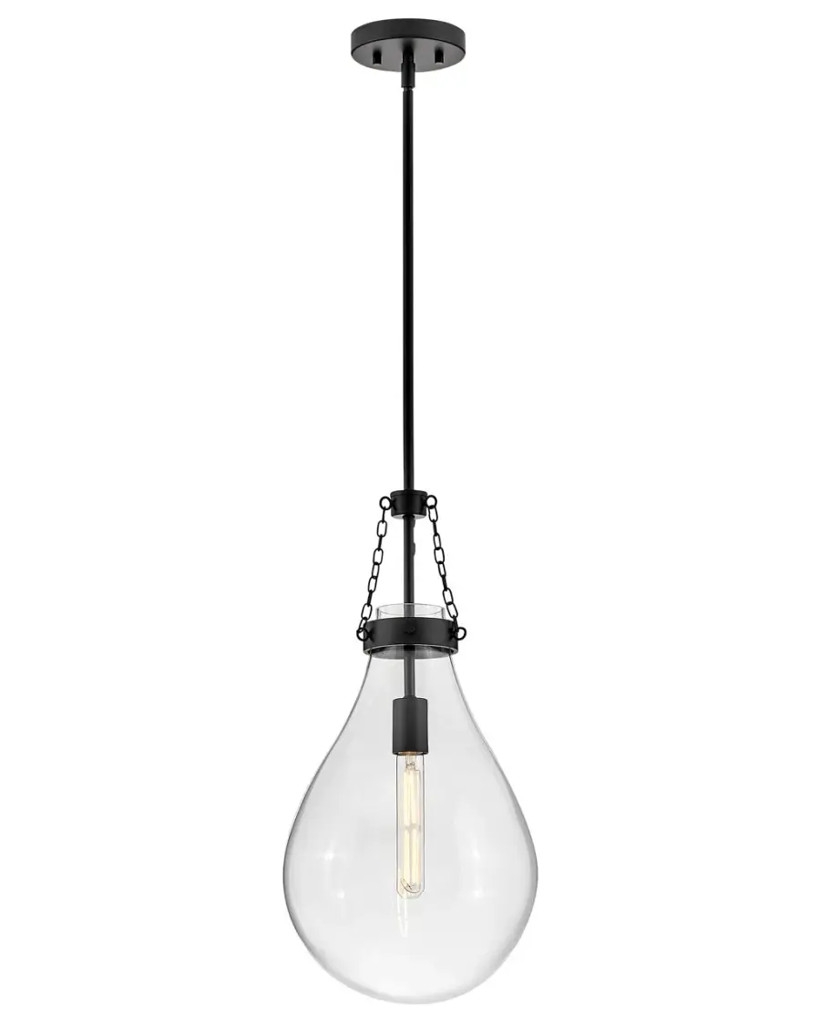 Eloise LED Pendant in Black - Image 1