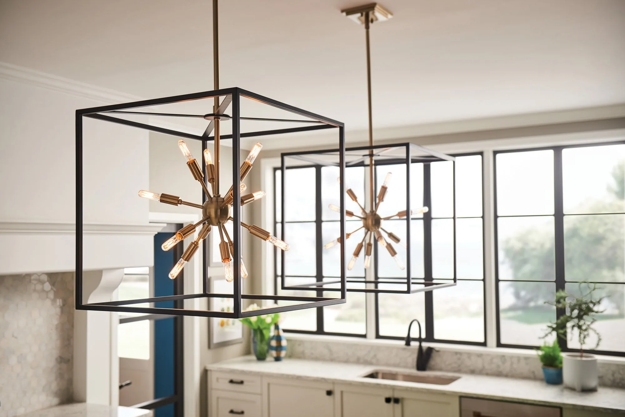 Aros LED Pendant in Black