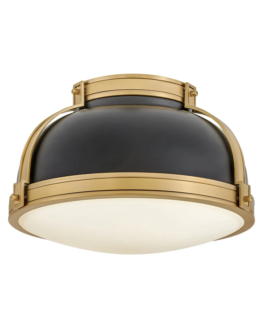 Barton LED Flush Mount in Black
