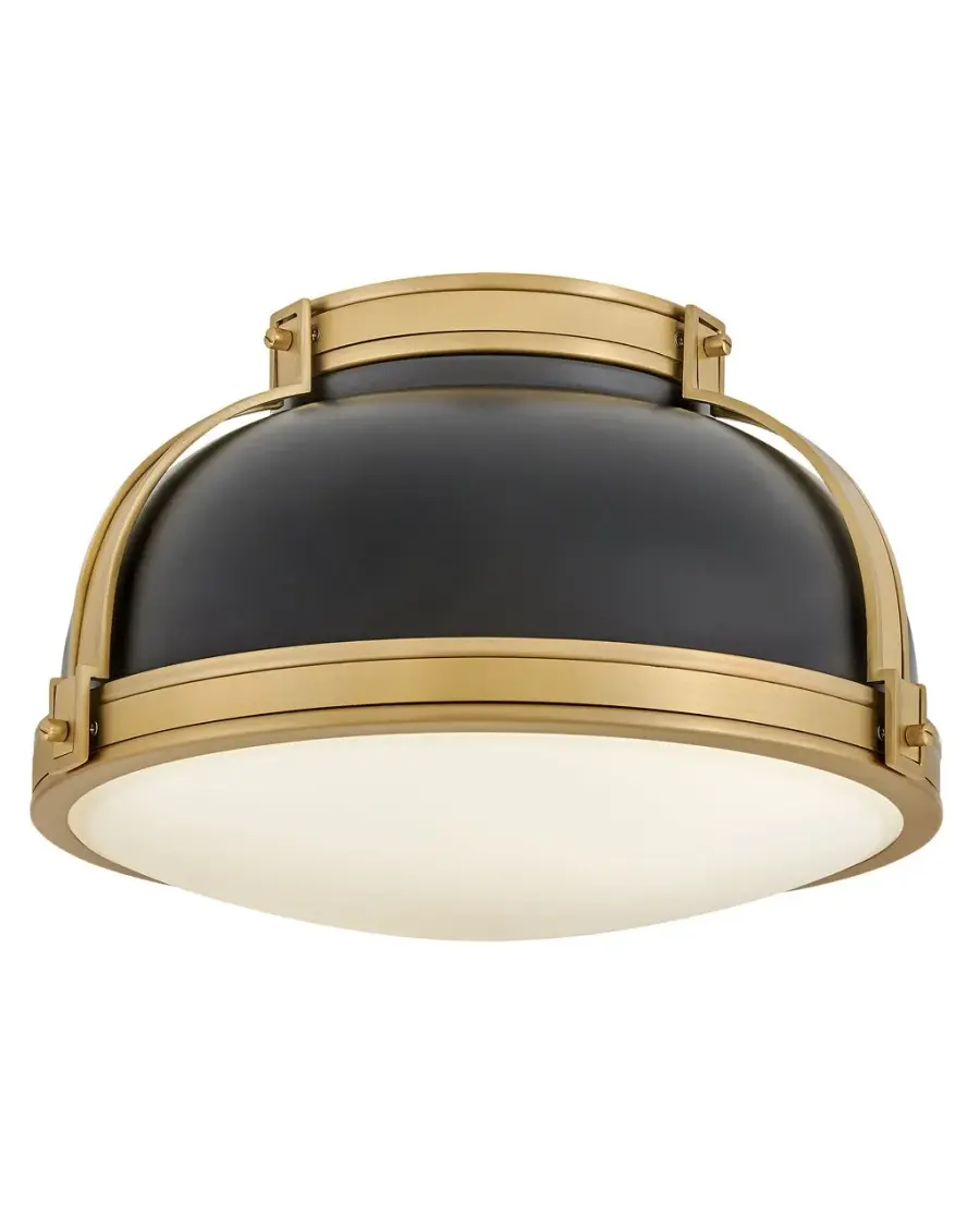 Barton LED Flush Mount in Black - Image 1
