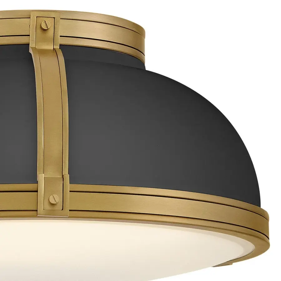 Barton LED Flush Mount in Black - Image 3