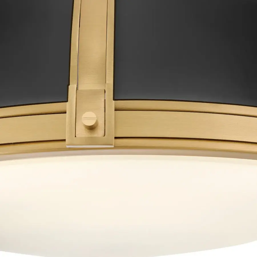 Barton LED Flush Mount in Black - Image 4