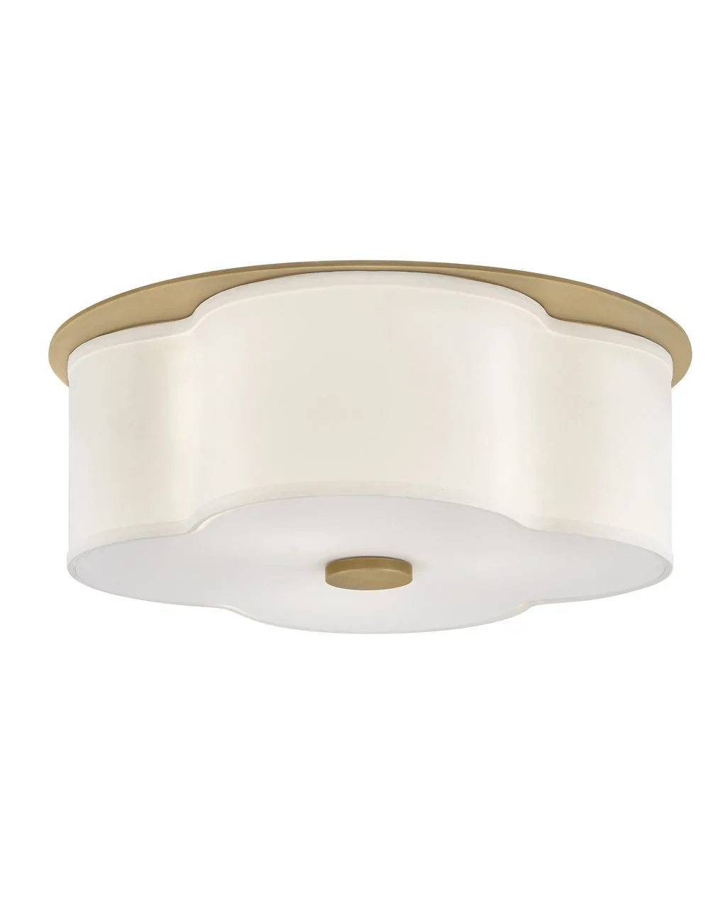 Delaney LED Flush Mount in Heritage Brass