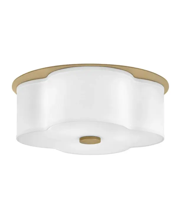 Delaney LED Flush Mount in Heritage Brass - Image 3