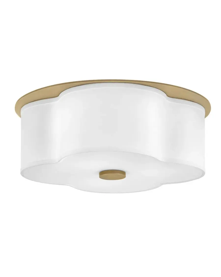 Delaney LED Flush Mount in Heritage Brass - Image 3