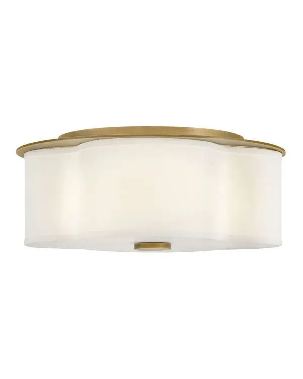 Delaney LED Flush Mount in Heritage Brass - Image 4