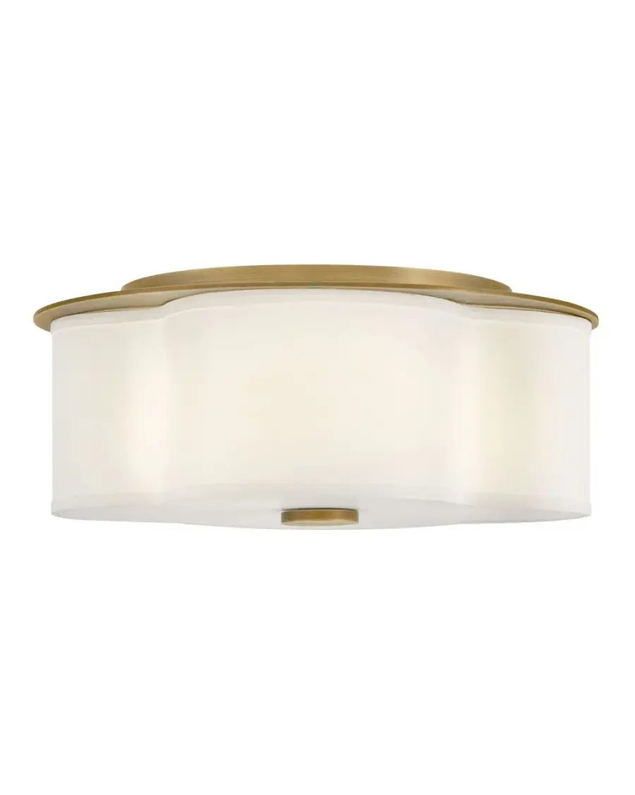 Delaney LED Flush Mount in Heritage Brass - Image 4