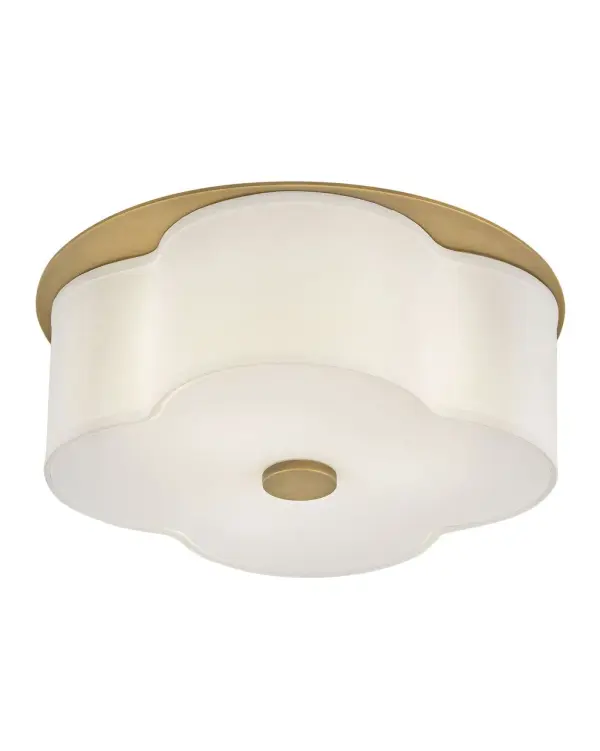 Delaney LED Flush Mount in Heritage Brass - Image 5