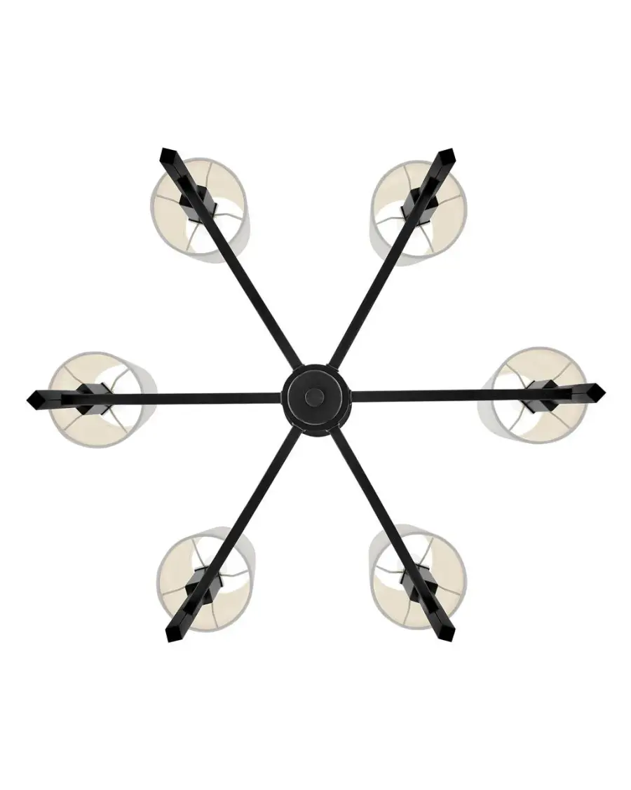 Fenwick LED Chandelier in Black - Image 6