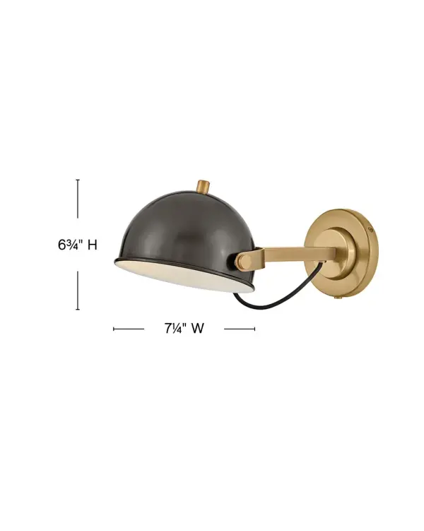 Medium Adjustable Single Light Sconce - Image 8