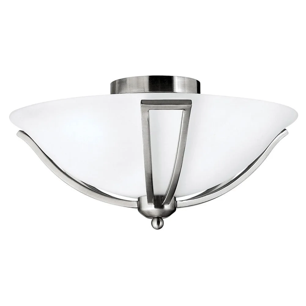 Bolla LED Flush Mount in Brushed Nickel