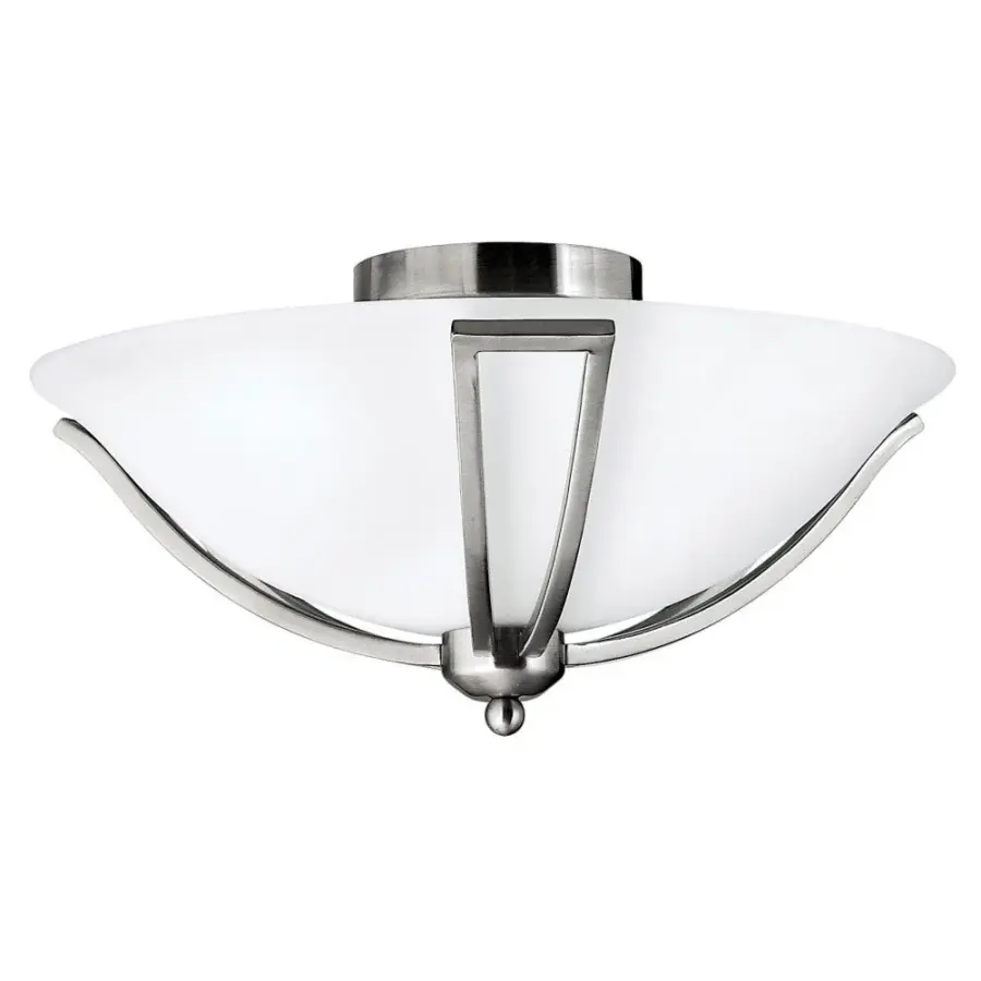 Bolla LED Flush Mount in Brushed Nickel - Image 1