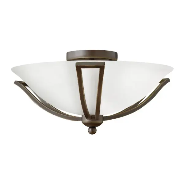 The graceful lines of Bolla’s sweeping double arms create a soft elegance while heavy cast spheres perched at the tips add to its innovative style. The strong proportions of the arms contrast with the subtle bell shaped glass, combining both traditional and modern details.