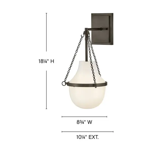 Collins LED Wall Sconce in Black Oxide - Image 7