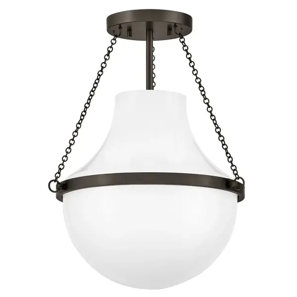 Collins LED Semi-Flush Mount in Black Oxide - Image 3